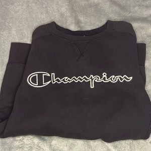 Black champion mens hoodie